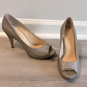 Enzo Angiolini silver heels - Size 6.5